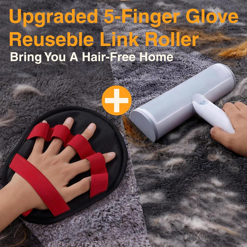 2 in 1 Pet Hair Removal Set, Reusable Dog Hair Remover